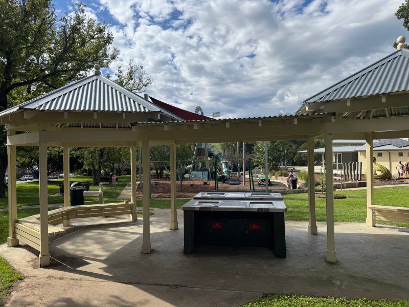 BRAIDWOOD MEMORIAL POOL BBQ Area