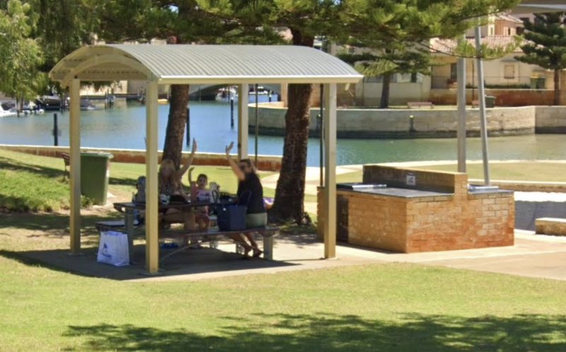 MANMADE BEACH KIDS PLAYGROUND BBQ Area