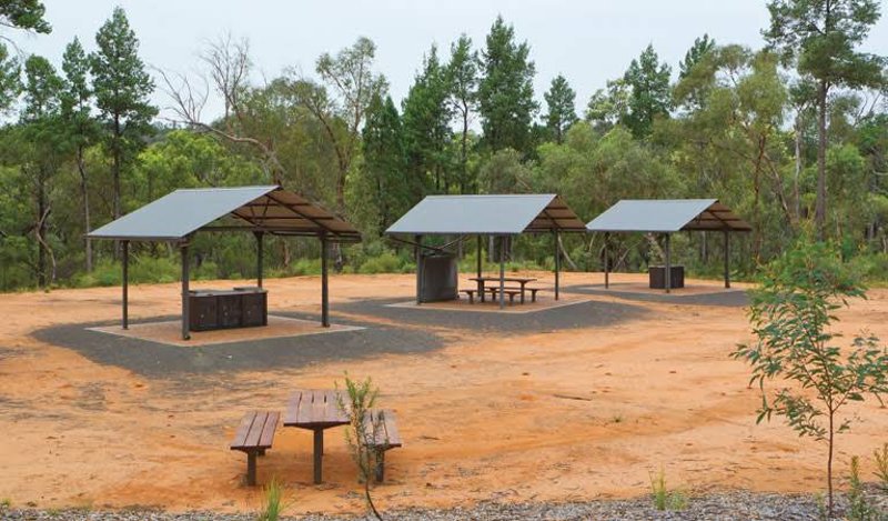 SCULPTURES IN THE SCRUB PICNIC AREA BBQ Area