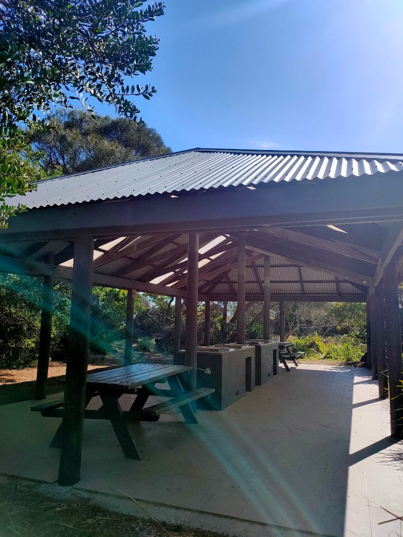 FREYCINET NATIONAL PARK CAMPGROUND BBQ Area