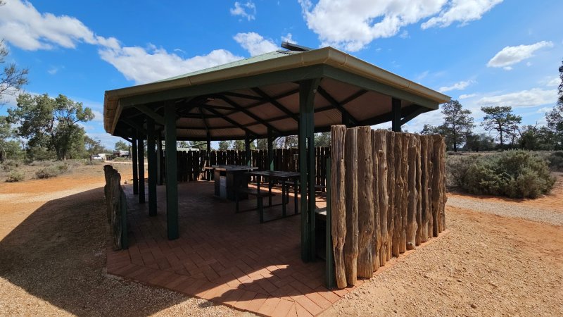 MUNGO NP MAIN CAMPGROUND BBQ Area