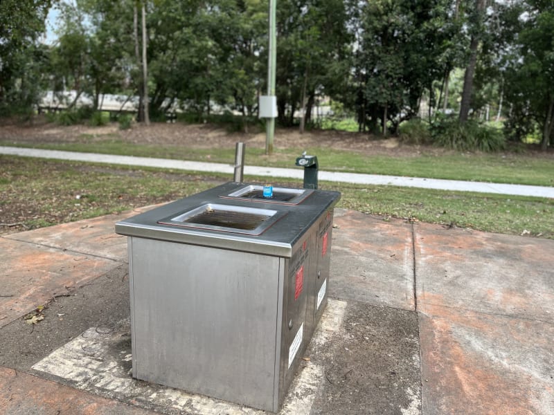 Stock photo of Public BBQ in APEX PARK