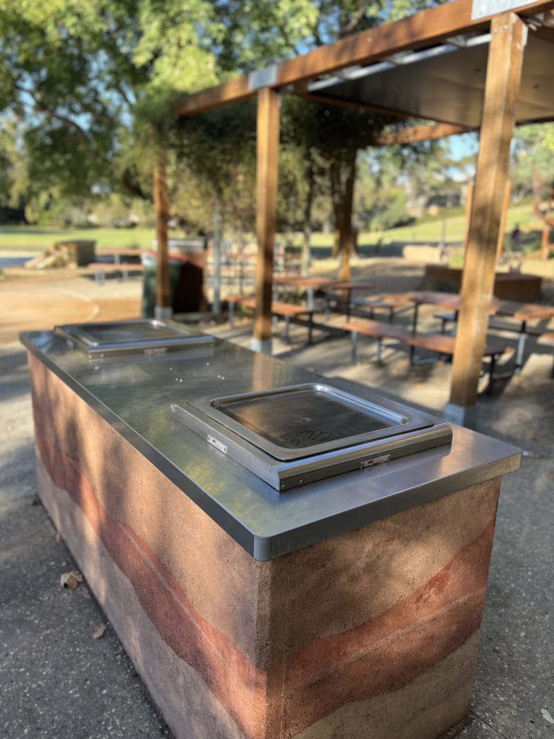 Stock photo of Public BBQ in BANKS RESERVE