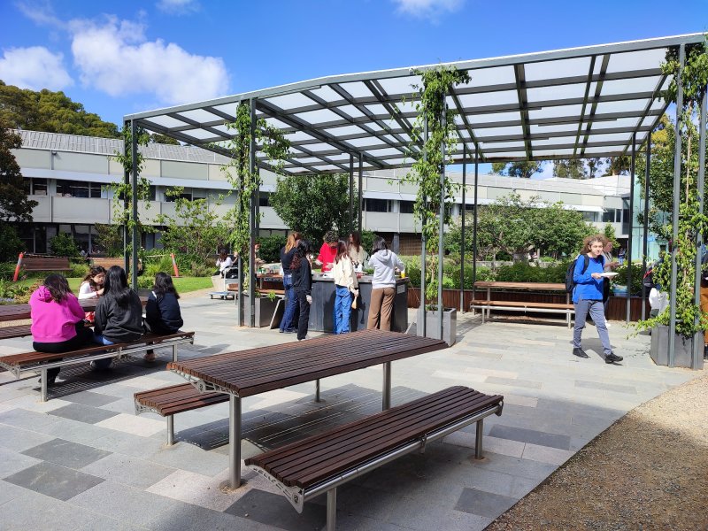 KENNETH HUNT MEMORIAL GARDEN BBQ Area