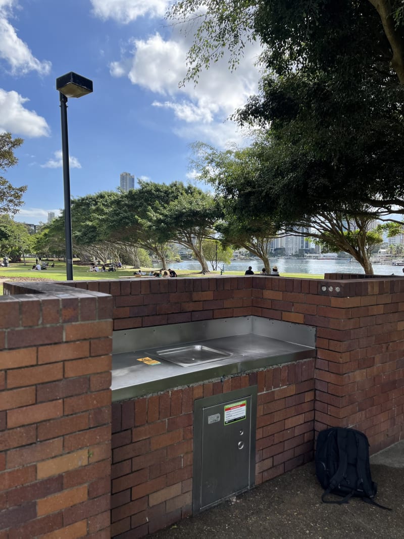 Stock photo of Public BBQ in HOME OF THE ARTS (HOTA) PARKLANDS