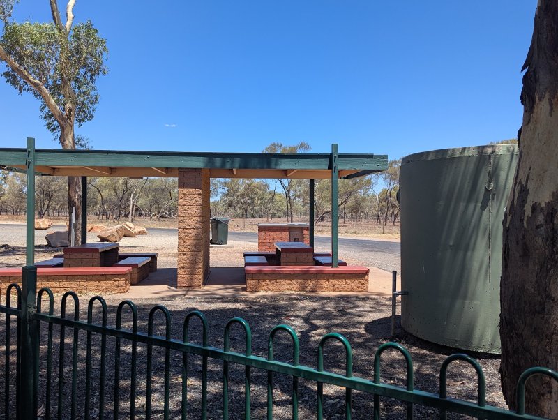MACCULLOCHS REST AREA WESTBOUND BBQ Area