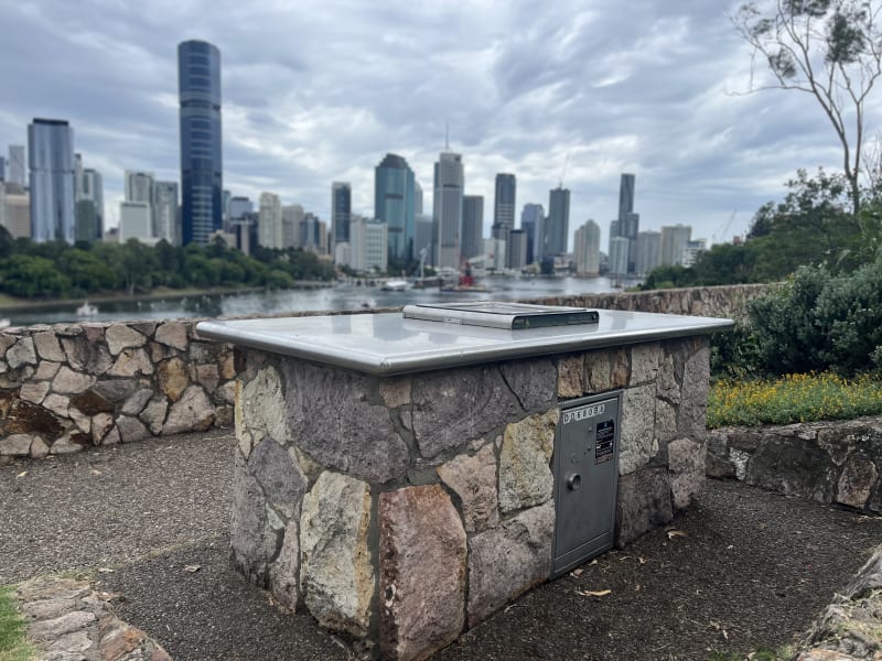 Stock photo of Public BBQ in KANGAROO POINT CLIFFS PARK