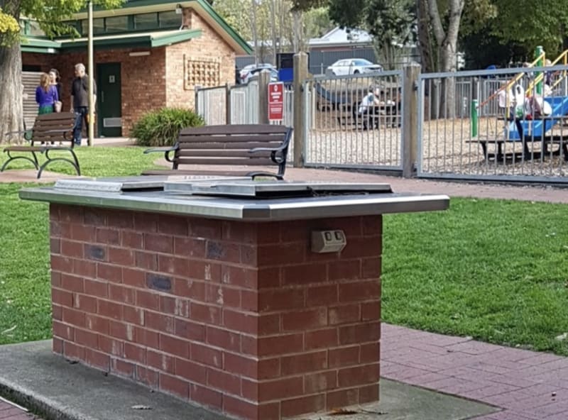 STEAMROLLER PARK BBQ Area