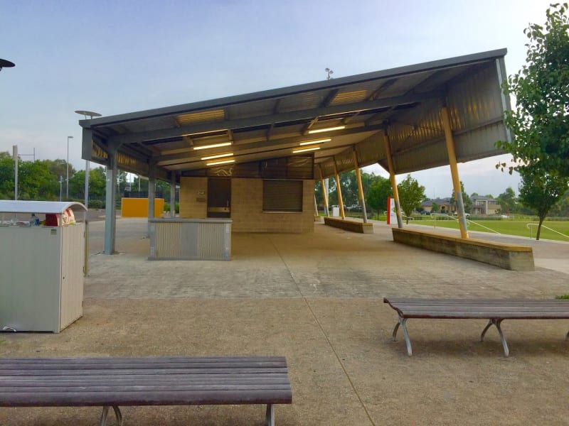 JONAS BRADLEY OVAL BBQ Area