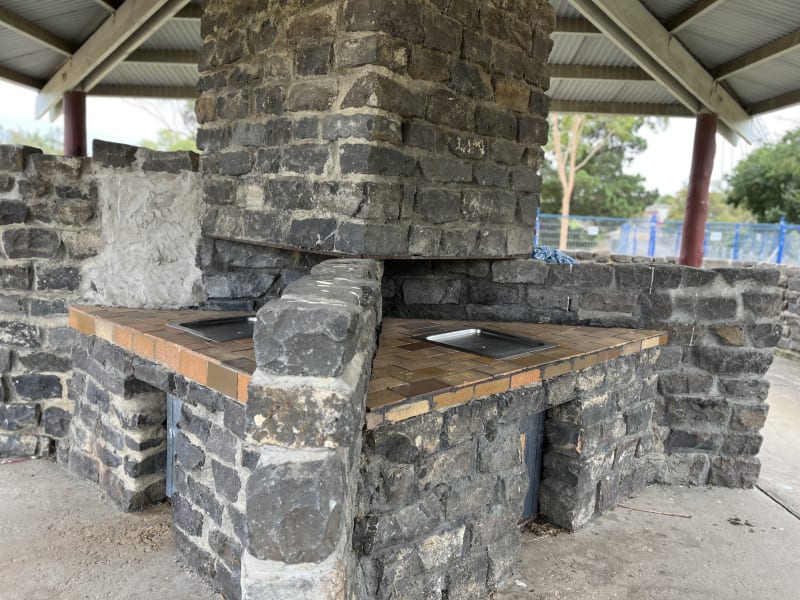 Stock photo of Public BBQ in APEX PARK