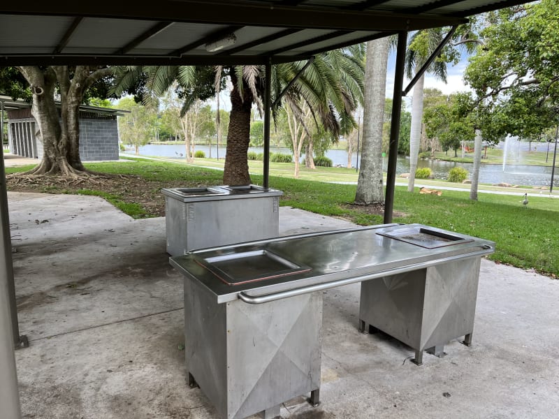 Stock photo of Public BBQ in CENTENARY LAKES PARK
