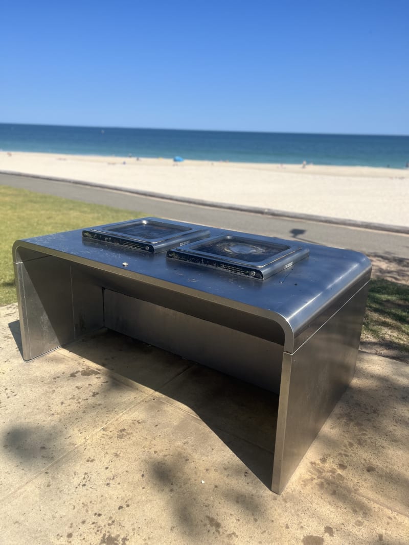 Stock photo of Public BBQ in CITY BEACH PARK