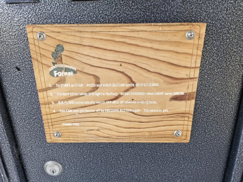 CROOKED BROOK FORREST BBQ Area