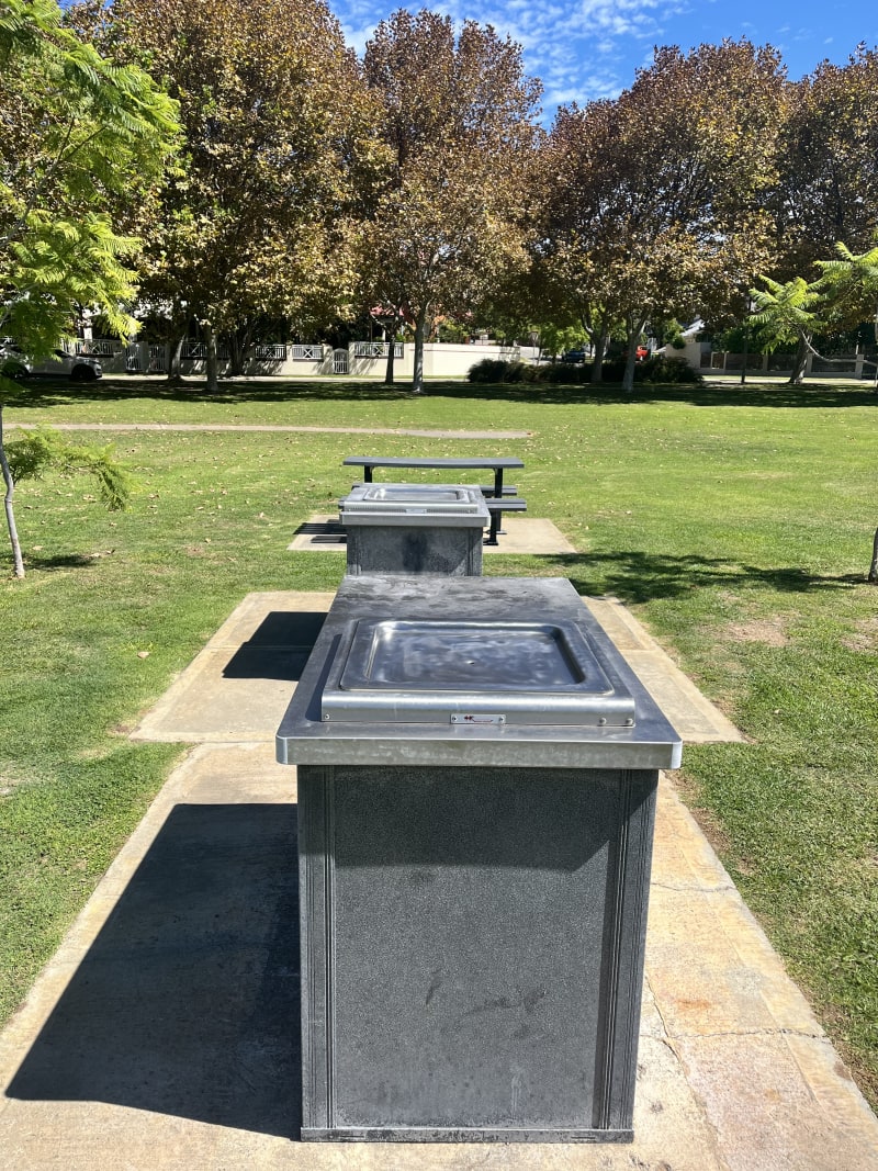 Stock photo of Public BBQ in RACEWAY PARK