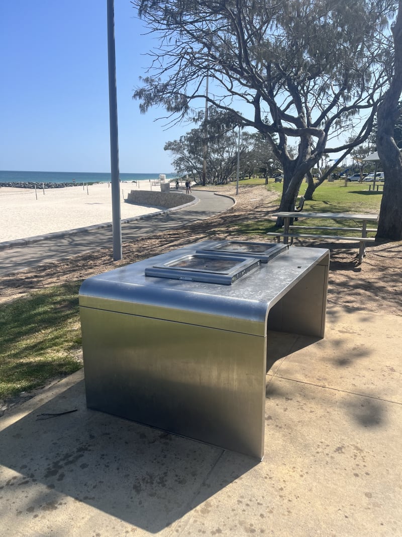 Stock photo of Public BBQ in CITY BEACH PARK